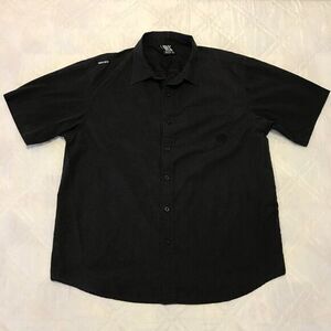 Enyce button down black short sleeve shirt 2XL